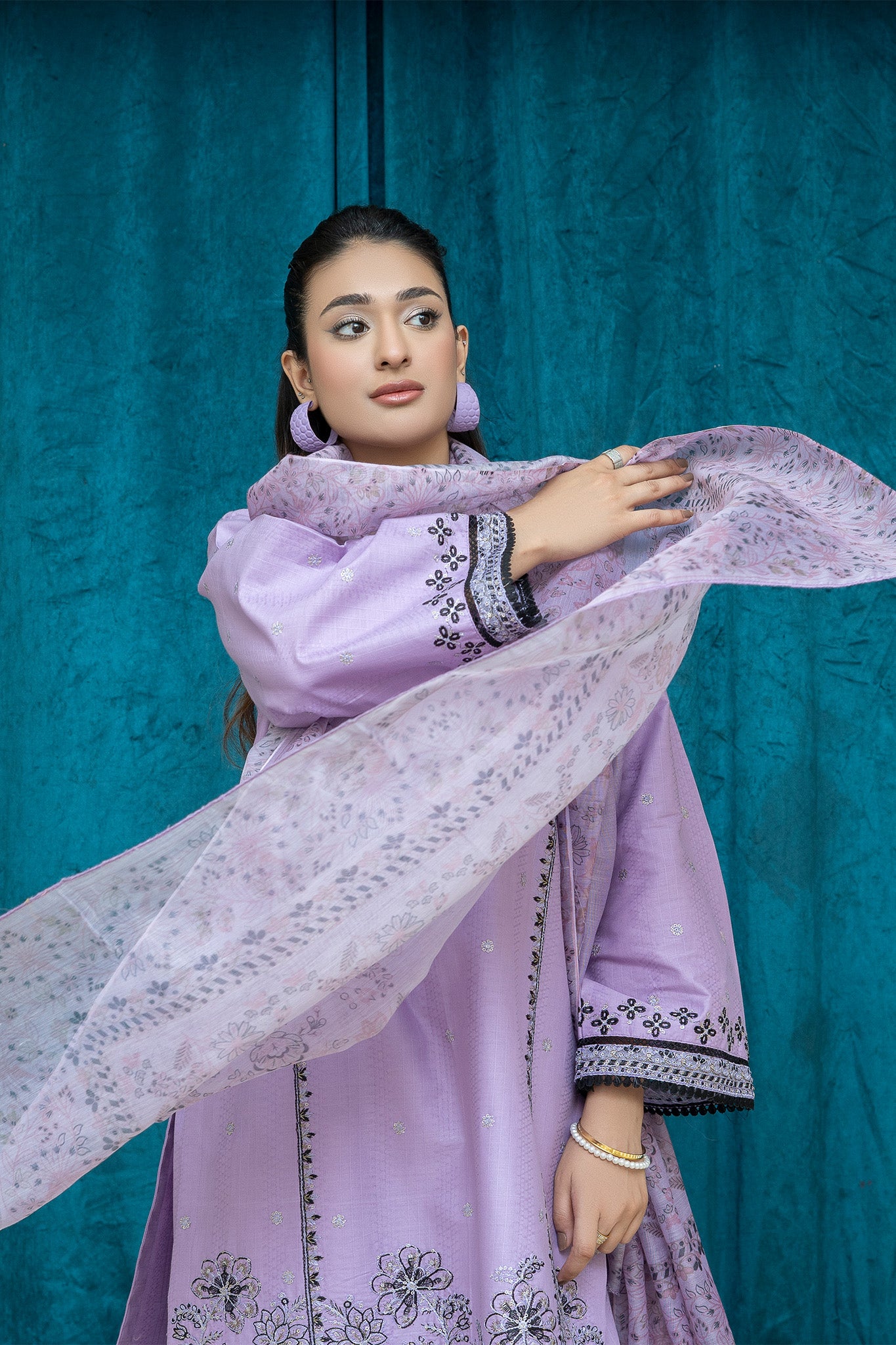 Petal Haze - 3PC Stitched Suit