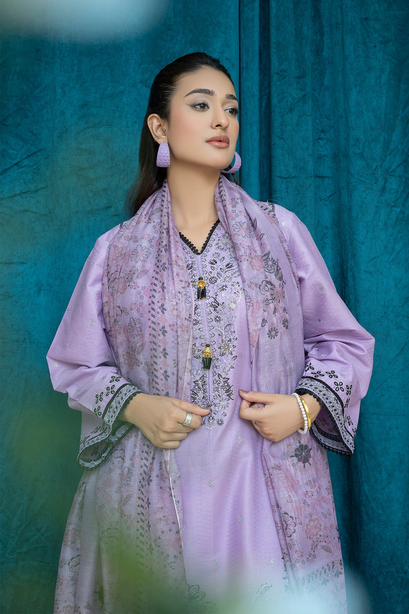 Petal Haze - 3PC Stitched Suit